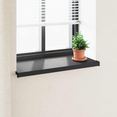 vidaXL Window Sill Black with wood grain 100 x 40 x 4.5 cm PVC 1