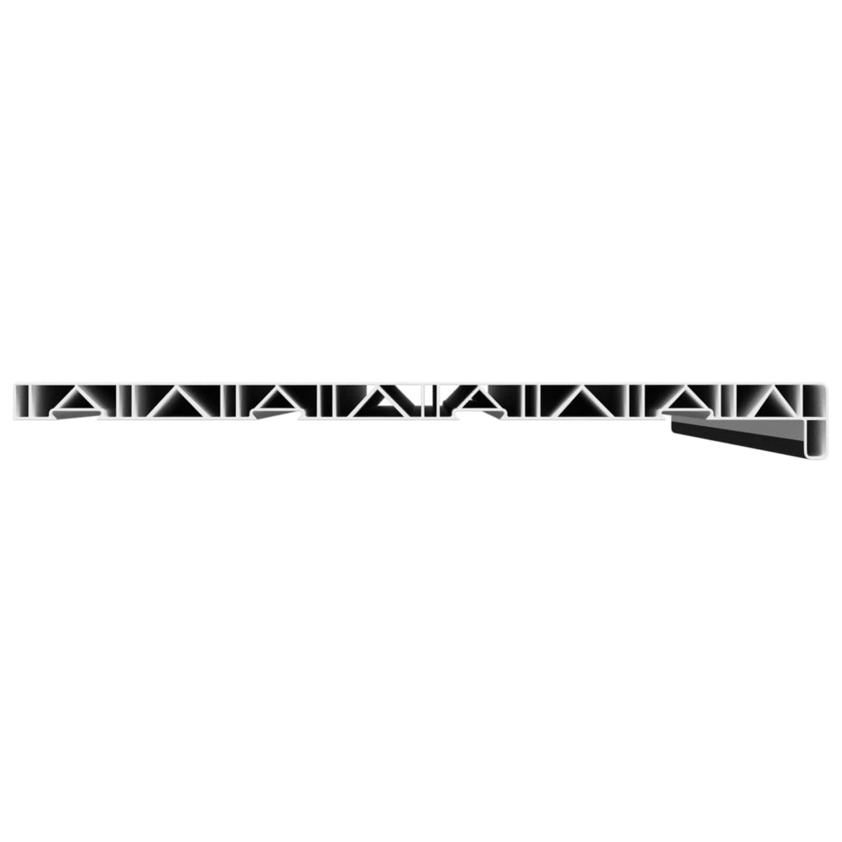 vidaXL Window Sill Black with wood grain 100 x 40 x 4.5 cm PVC 4