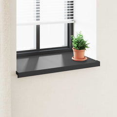 vidaXL Window Sill Black with wood grain 100 x 50 x 4.5 cm PVC 1