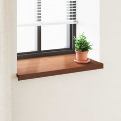 vidaXL Window Sill Brown wood 100 x 50 x 4.5 cm PVC 1