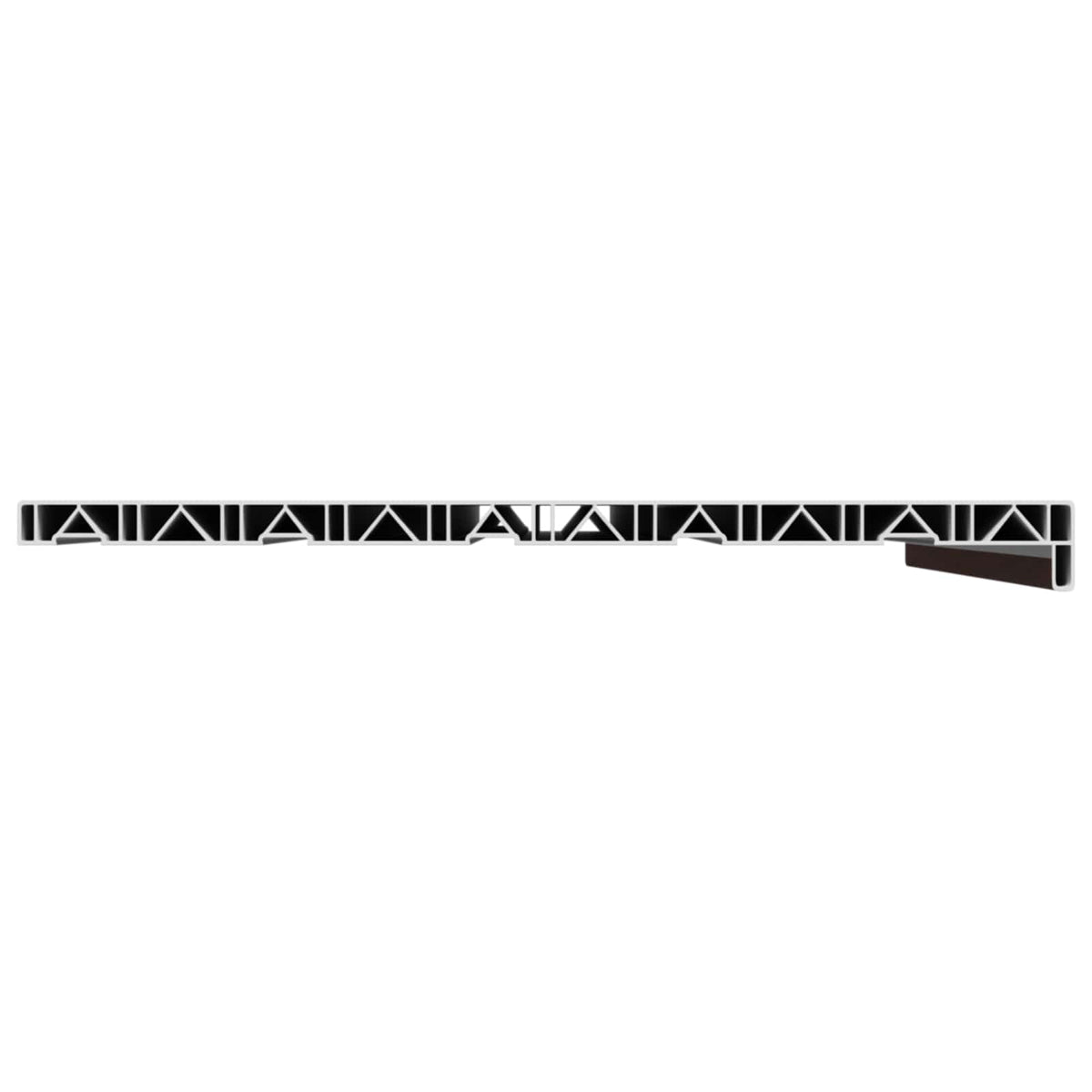 vidaXL Window Sill Brown wood 100 x 50 x 4.5 cm PVC 4