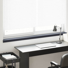 vidaXL Window Sill Anthracite with wood grain 140 x 15 x 4.5 cm PVC 1