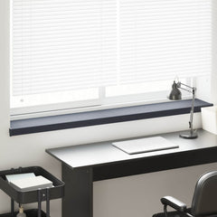 vidaXL Window Sill Anthracite with wood grain 120 x 20 x 4.5 cm PVC 1