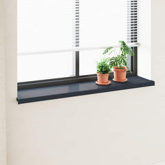 vidaXL Window Sill Anthracite with wood grain 120 x 30 x 4.5 cm PVC 1