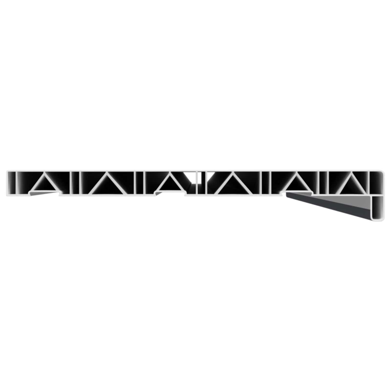 vidaXL Window Sill Anthracite with wood grain 120 x 30 x 4.5 cm PVC 5