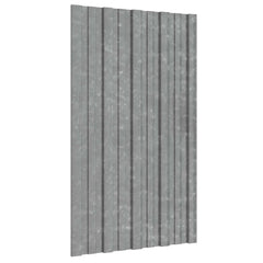 Roof Panel Galvanised steel 36 pcs Silver 80 x 45 cm