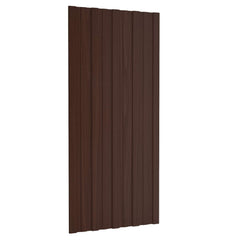 Roof Panel Galvanised steel 36 pcs Brown 100 x 45 cm
