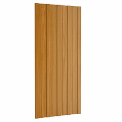 Roof Panel Galvanised steel 36 pcs Light wood 100 x 45 cm