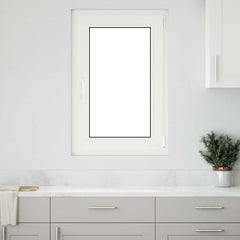 Basement Window Internal Colour RISOR Tilting Turn Right White