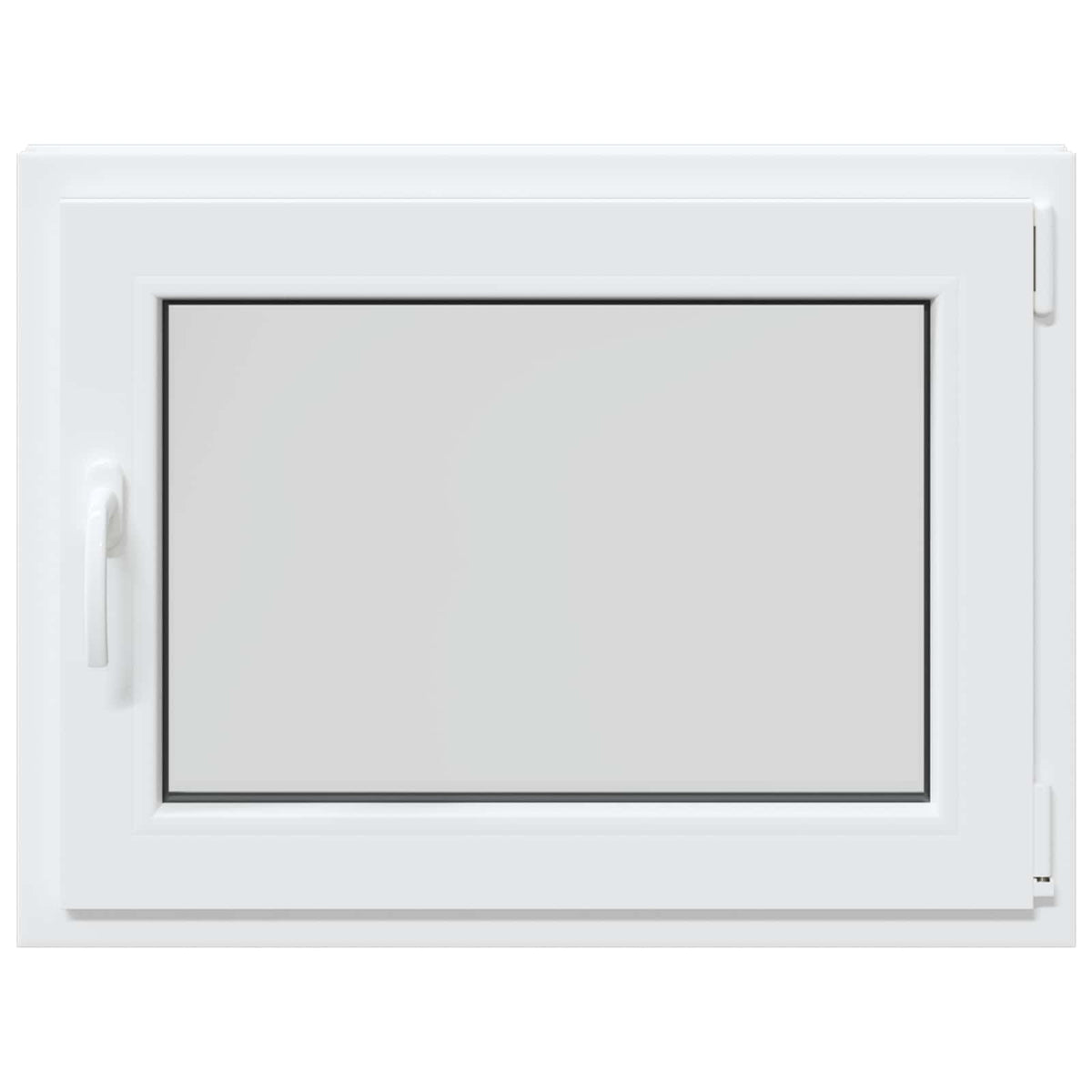Basement Window Internal Colour RISOR 50 x 50 cm Tilting and Turn Right White Two-layer 80 cm 50 cm