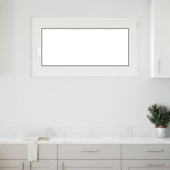 Basement Window Internal Colour RISOR 50 x 50 cm Tilting and Turn Right White Two-layer 110 cm 50 cm