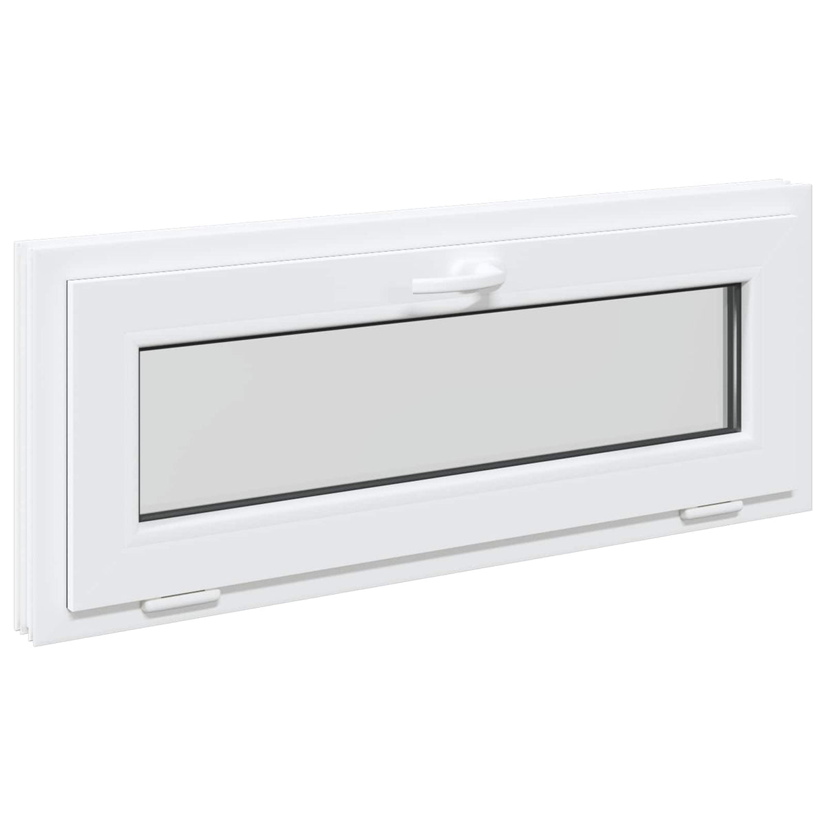 Basement Window Internal Colour RISOR with Double Glazing White Length 40 cm 100 cm
