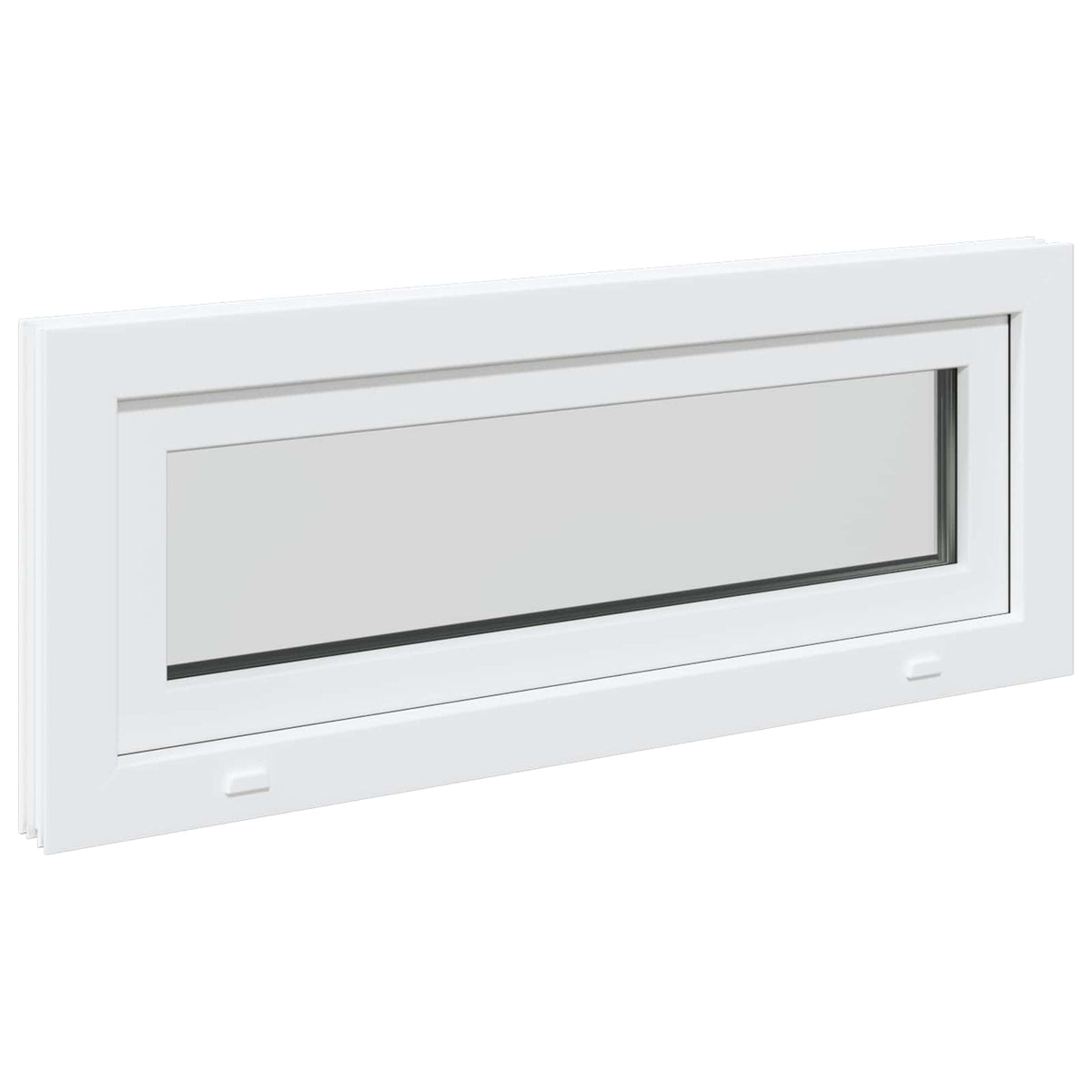 Basement Window Internal Colour RISOR with Double Glazing White Length 40 cm 100 cm