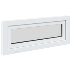 Basement Window Internal Colour RISOR with Double Glazing White Length 40 cm 100 cm