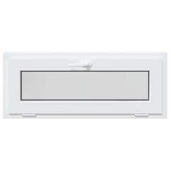 Basement Window Internal Colour RISOR with Double Glazing White Length 40 cm 100 cm