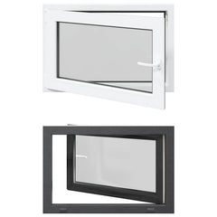 vidaXL Basement Window Internal Colour White RISOR 90 x 50 cm 2