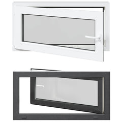 vidaXL Basement Window Internal Colour White RISOR 100 x 50 cm 2