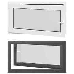 vidaXL Basement Window Internal Colour White RISOR 110 x 50 cm 2