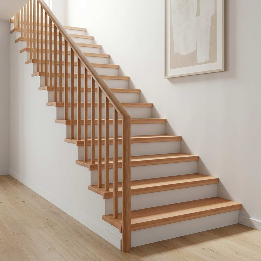 Stair Treads Solid Beech Wood Natural