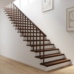 Stair Treads Solid Beech Wood Depth Dark Brown