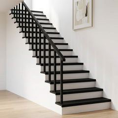 Stair Treads Solid Beech Wood Depth Black