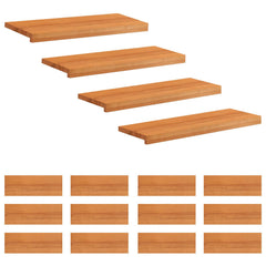 Stair Treads Depth 30 cm 16 pcs Light Brown 80 cm