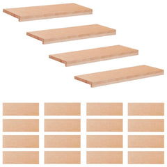 Stair Treads Solid Beech Wood Depth 30 cm 20 pcs Natural 80 cm