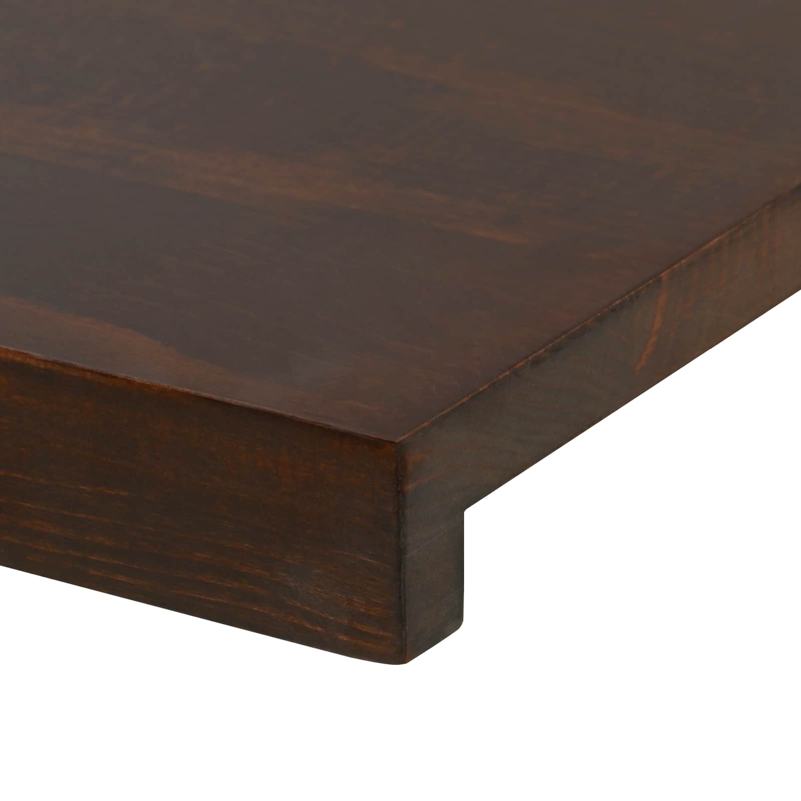 vidaXL Window Sills 2 pcs Dark Brown 80x 25 x 2 cm Solid Beech Wood 5