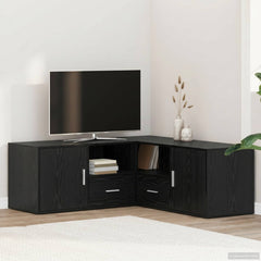 Corner Cabinet 200x40x45 cm Engineered Wood Black oak