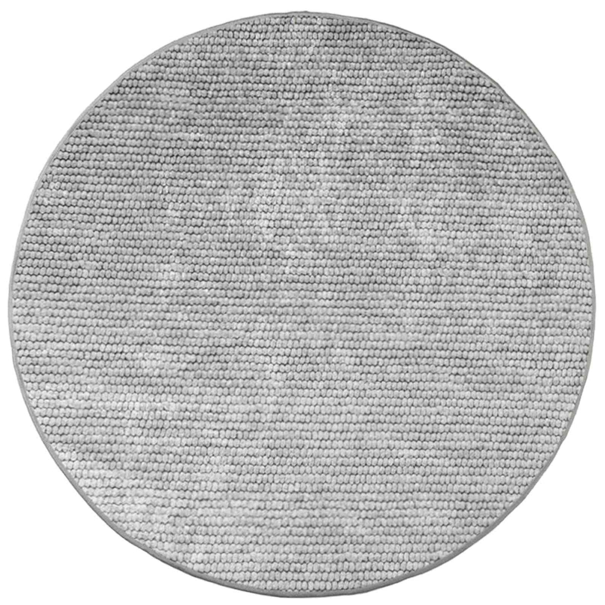 vidaXL Rug Grey Ø 120 cm 100% Polyester 3 mm Washable 2