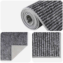 Rug Anthracite 100% Polyester 3 mm Washable, image 4