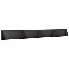 Retaining Wall 100 x 12 x 30 cm Steel 4 pcs Black