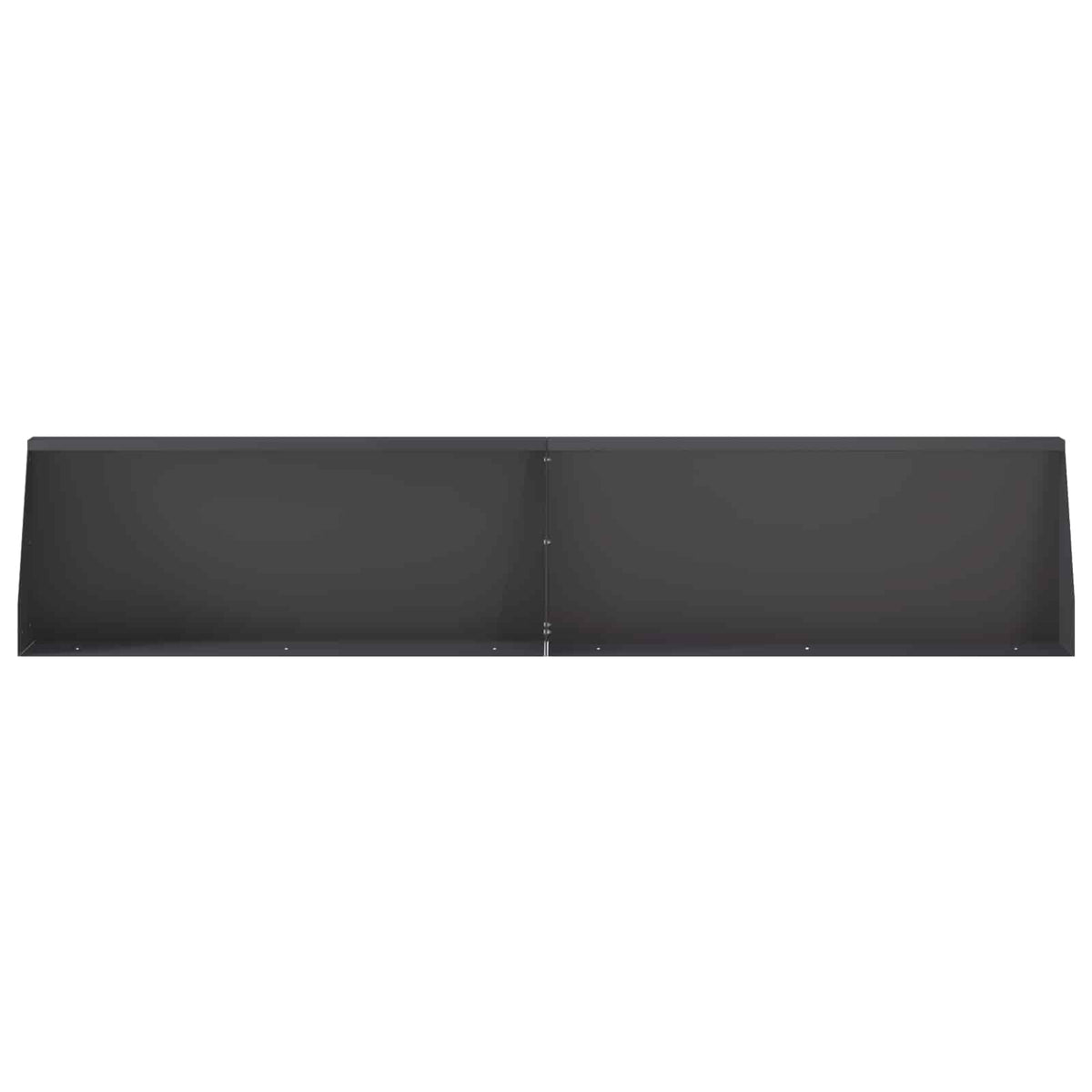 Retaining Wall 100 x 12 x 30 cm Steel 4 pcs Black