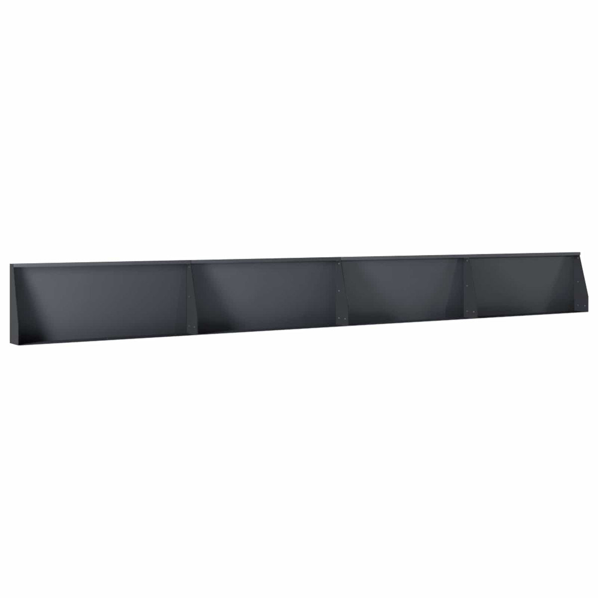 Retaining Wall 100 x 12 x 40 cm Steel 4 pcs Anthracite