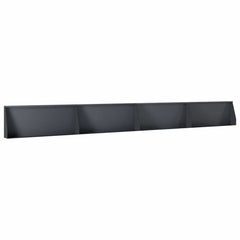 Retaining Wall 100 x 12 x 40 cm Steel 4 pcs Anthracite