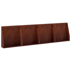 Retaining Wall 40 x 12 x 30 cm Steel 4 pcs Weathering steel