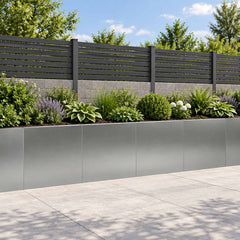 Retaining Wall 40 x 12 x 30 cm Steel 4 pcs Galvanised steel