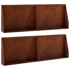 Retaining Wall 60 x 12 x 40 cm Steel 4 pcs Weathering steel
