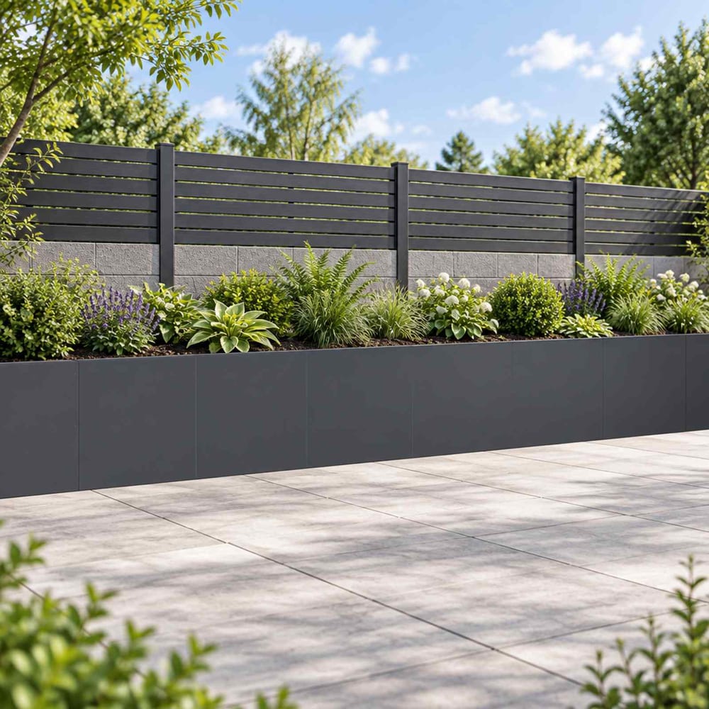 Retaining Wall Steel Anthracite