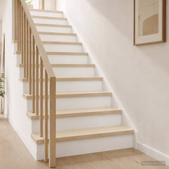 Stair Tread Solid Oak Wood Depth 30 cm 2 pcs White 70 cm