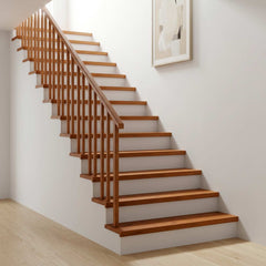 Stair Tread Solid Oak Wood Depth Brown