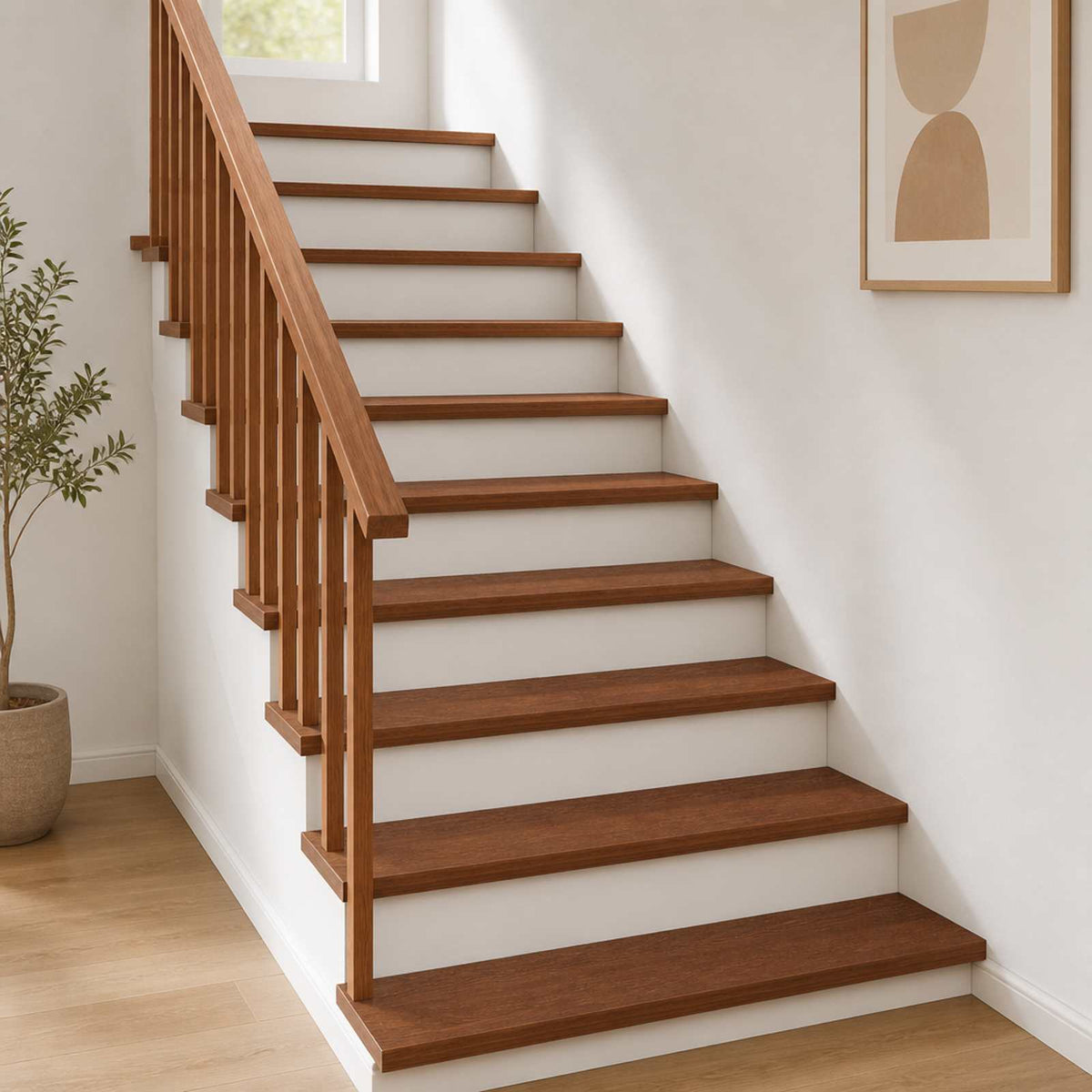 Stair Tread Solid Oak Wood Depth 30 cm 16 pcs Dark Brown 100 cm