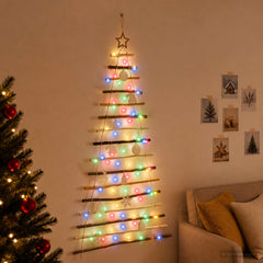 Christmas Tree Natural Solid Ash Wood Multicolour