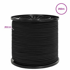 Bungee Cords 40 mm PP and Rubber Black 250 m 6 mm