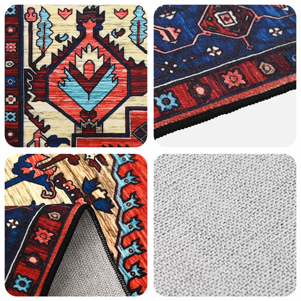 Rug Runner ORIZ 1150 gsm Width 80 cm Length 200 cm Red