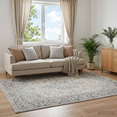 Rug ORIZ 140 x 200 cm 100% Polyester Cream