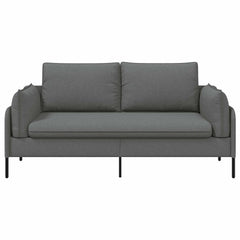 Sofa 188 x 81 x 89 cm Fabric 2-Seater Dark grey