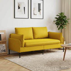 2-Seater Sofa 2-Seater 188 x 81 x 89 cm Velvet 145 cm Yellow
