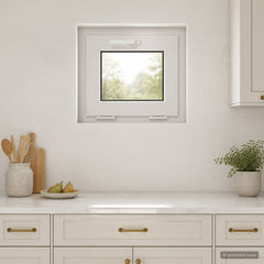 Basement Window Internal Colour RISOR with Triple Glazing White Length 45 cm 50 cm