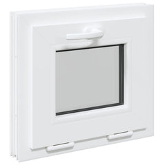 Basement Window Internal Colour RISOR with Triple Glazing White Length 45 cm 50 cm